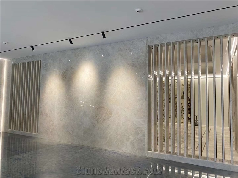 Crystal White Quartzite Slabs