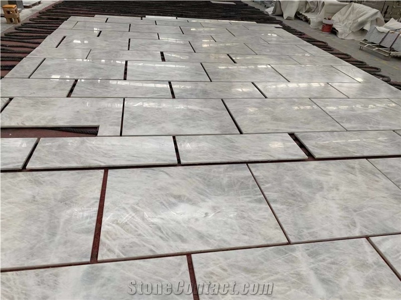 Crystal White Quartzite Slabs