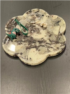 Calacatta Carrara White Marble Square Tea Trays For Kitchen Decor