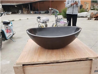 Solid Milas Lilac Marble Round Pedestal Wash Basin For Bathroom