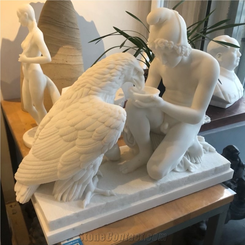Ganymede And The Eagle Sculpture