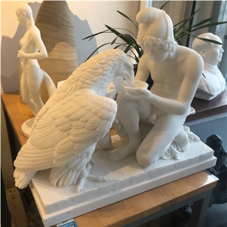 Ganymede And The Eagle Sculpture