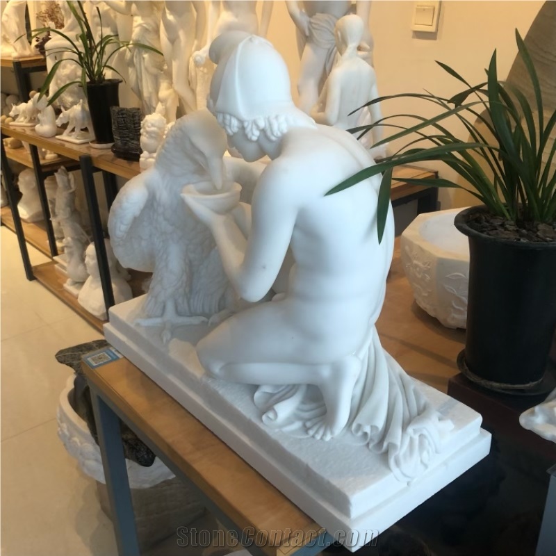 Ganymede And The Eagle Sculpture