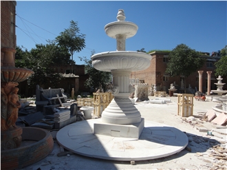 Lion Statue Outdoor Marble Park Fountain Hot Sale