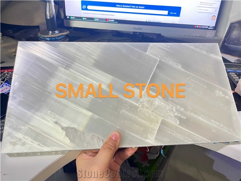White  Semiprecious Stone Tiles Solid Surface Table Tops