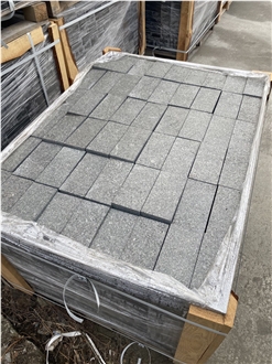 Black Gabbro Cube Stone - Granite Cobble Stone