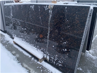 Leopard Rose Granite Brown Slabs