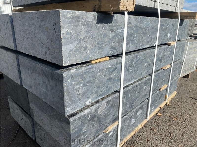 Volga Blue Granite Massive Block Steps