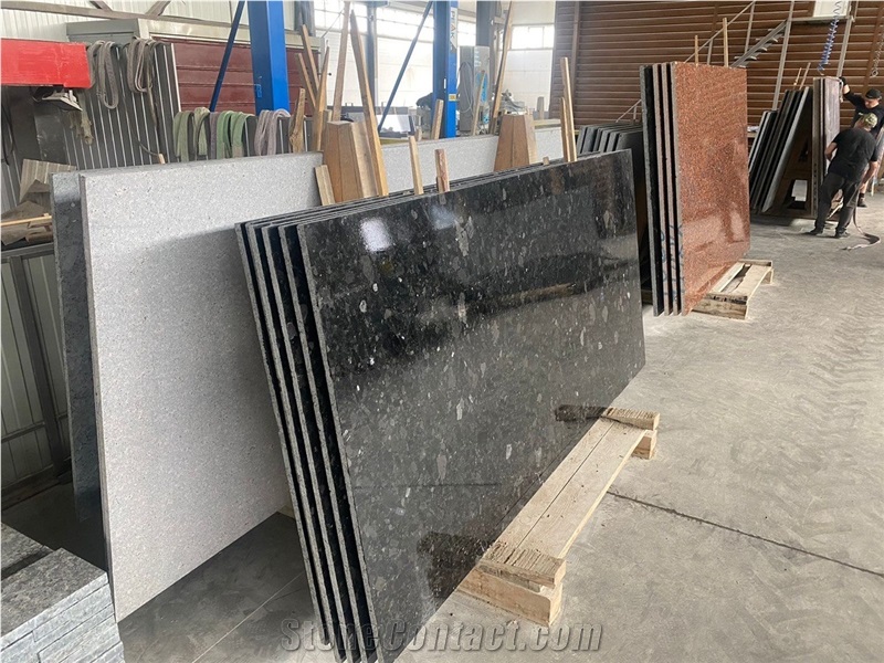 Volga Blue Granite Slabs Polished Finish