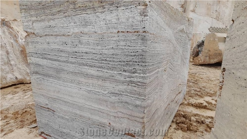 Silver Travertine Block 3