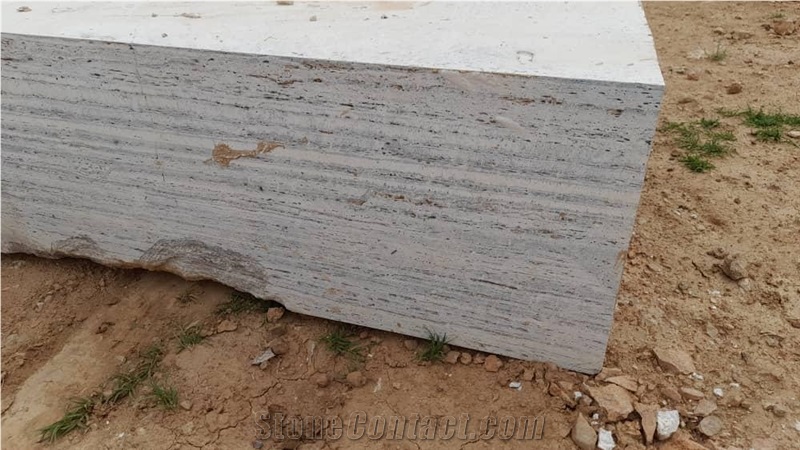 Silver Travertine Block 3
