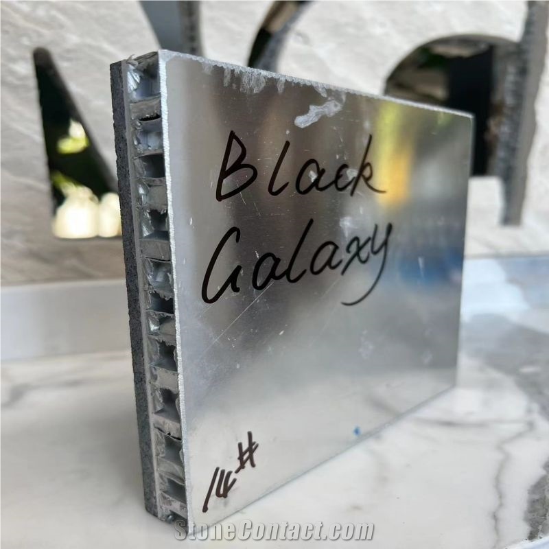 Black Galaxy Granite Laminated Honeycomb Backed Panels
