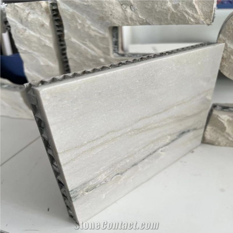 Calacatta White Laminated Aluminum Honeycomb Panels