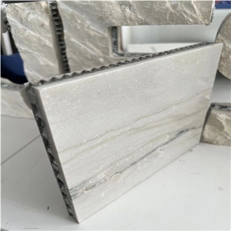 Calacatta White Laminated Aluminum Honeycomb Panels