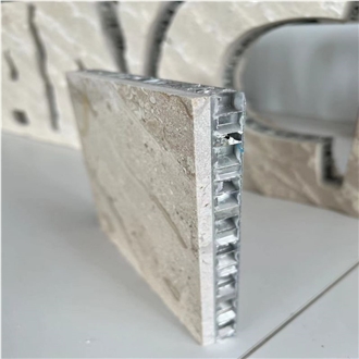 Daino Reale Beige Marble Tile Laminated Honeycomb Panels