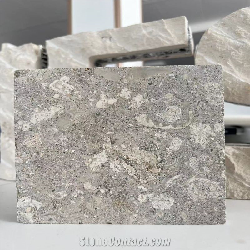 Grigio Alpi Grey Limestone Laminated Backed Honeycomb Panels