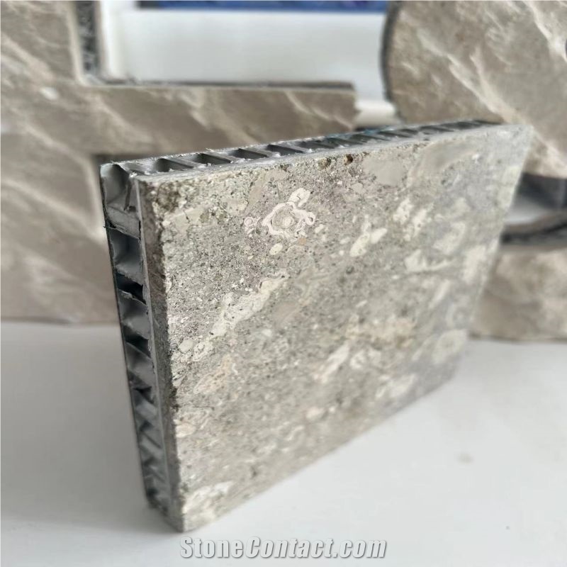 Grigio Alpi Grey Limestone Laminated Backed Honeycomb Panels