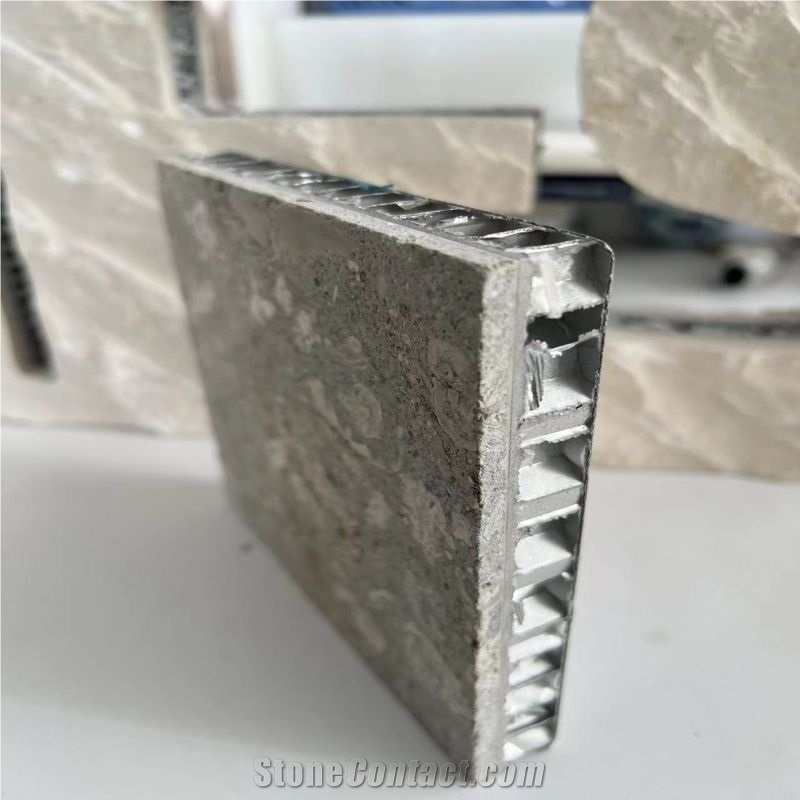 Grigio Alpi Grey Limestone Laminated Backed Honeycomb Panels