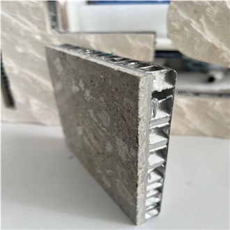 Grigio Alpi Grey Limestone Laminated Backed Honeycomb Panels
