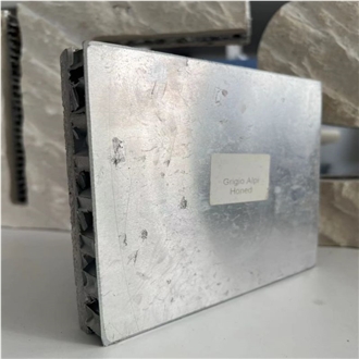 Grigio Alpi Grey Limestone Laminated Backed Honeycomb Panels