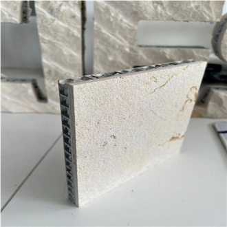 Jerusalem Gold Limestone Laminated Honeycomb Panels