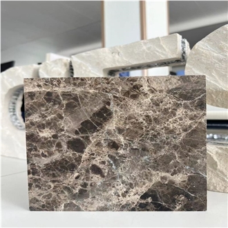 Marron Imperial Brown Marble Laminated Honeycomb Panels