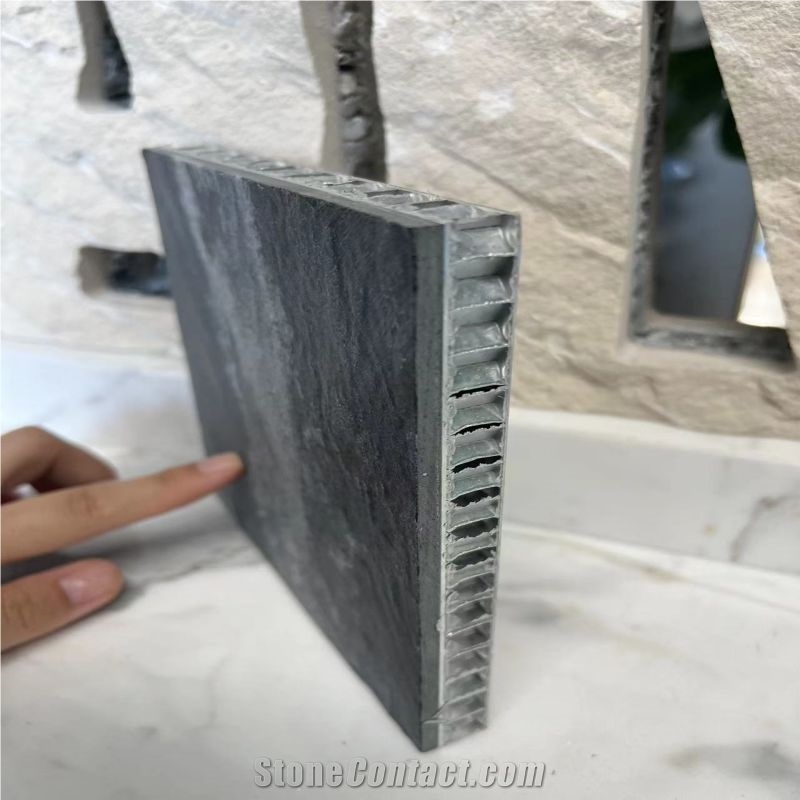 Noctumal Grey Granite Laminated Aluminum Honeycomb Panels
