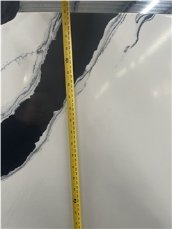 Artificial Panda White Quartz Slabs