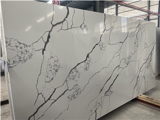 Calacatta White Quartz Slabs