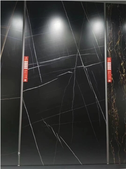 High-End Minimalist Dark Series Sintered Stone Slabs