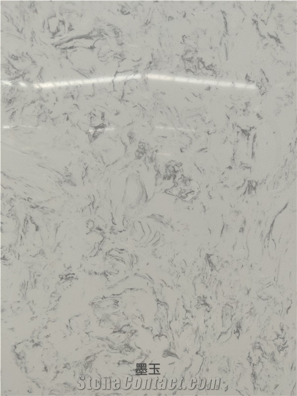 Super White Marble Artificial Engineered Stone Tiles