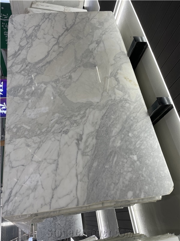 Bianco Carrara Gioia Marble White Primavera Tiles Slabs
