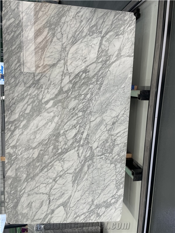 Bianco Carrara Gioia Marble White Primavera Tiles Slabs