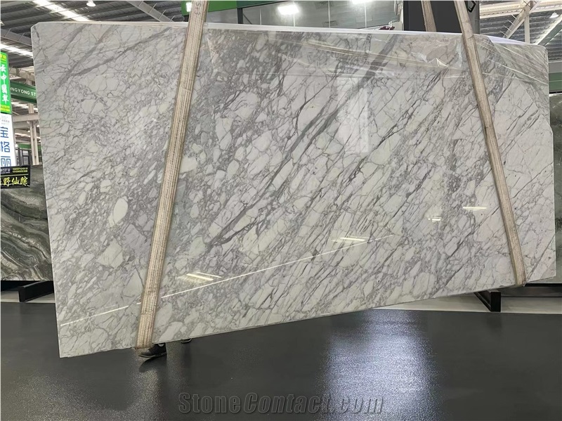 Bianco Carrara Gioia Marble White Primavera Tiles Slabs