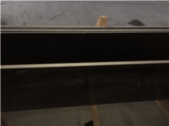 Chinese Mongolia Pure Black Granite Slabs