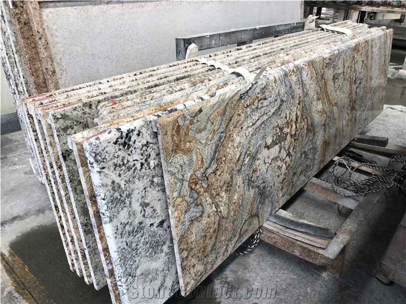Luxury Golden Grain Wave Marble Tiles