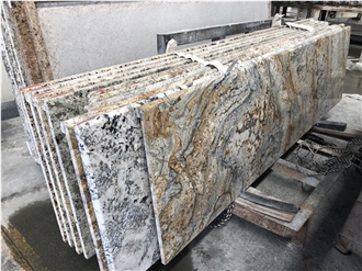 Luxury Golden Grain Wave Marble Tiles