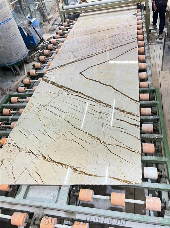 Sofitel Gold Marble Slabs For Decoration