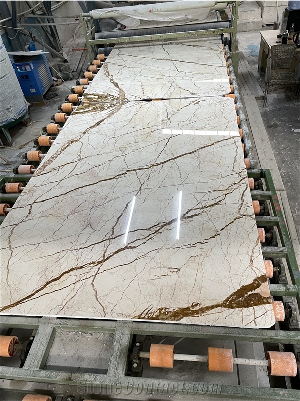 Sofitel Gold Marble Slabs For Decoration