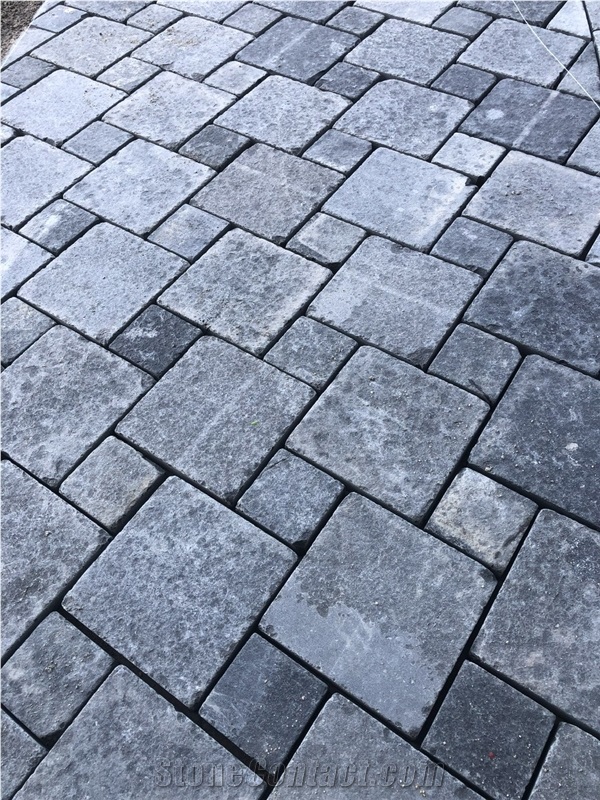 Gray Basalt Cobble Stone Paving