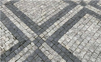 Granite Cobblestone, Halayeb Granite Pavers, Cubestone