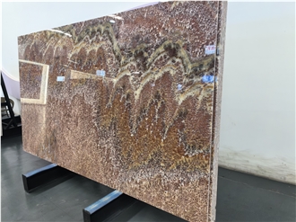 Beach Red Onyx Slabs