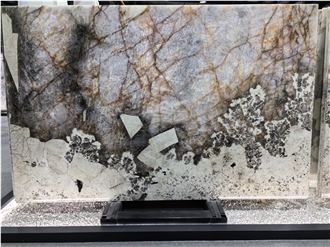 Big Golden Crystal Patagonia Quartzite Slabs
