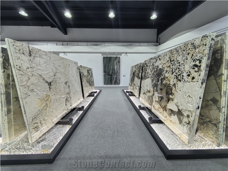 Big Golden Crystal Patagonia Quartzite Slabs