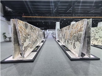Big Golden Crystal Patagonia Quartzite Slabs