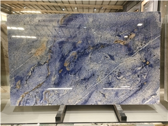 Brazil Luxury Azul Bahia Granite Slab Tiles