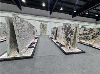 Brazil White Swiss Alps Granite Slabs