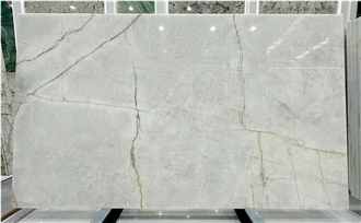 Cristallo Jade White Quartzite Slabs