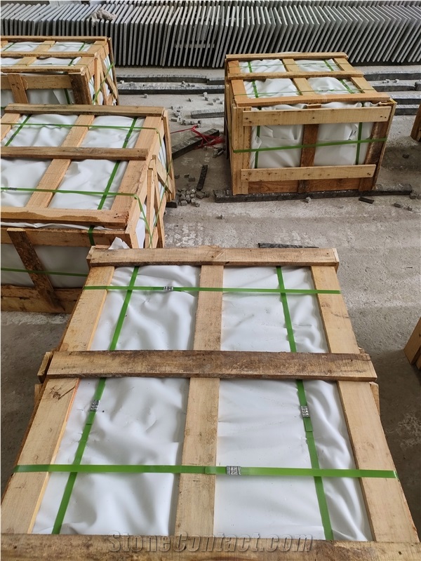 Flamed Silver Grey Granite Tile Paving Stone