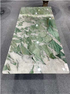 Fuchsite Crystal Quartzite Square Table Tops